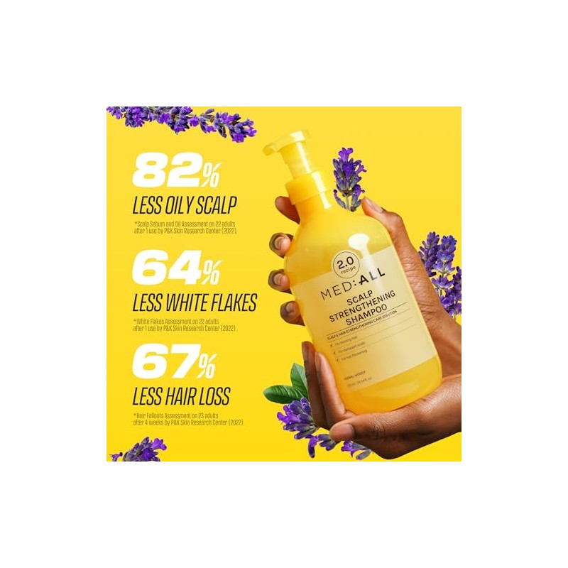 MED-ALL Champú Fortalecedor Para El Cuero Cabelludo Mediall (720 Ml,