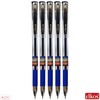 ELKOS BLUE Ballpoint Pens, 1.0mm Medium Point, Pack of 5,