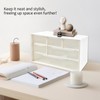 Nirvany Mini Desk Drawer Organizer with 6 Clear Drawers –