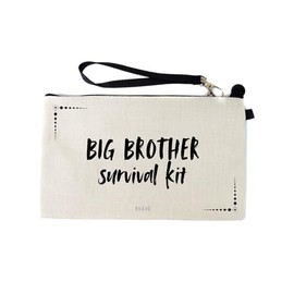 Gifts or Presents for Big Brothers, Big Brother Survival Kit, Novelty Bag for Cosmetic Makup Bags, Pencil Case, Travel Organiser Zipper Pouch - cb1706