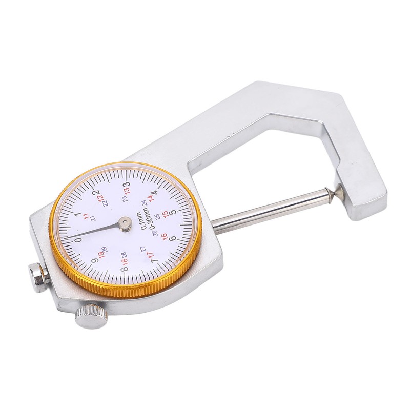 Thickness Gauge Tool Round Dial Indicator Handheld Portable Tester Caliper
