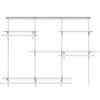 PROWORX 4-6 Ft Closet Organizer System, Adjustable Metal Wire White