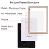 Autjvy 8x10 Picture Frame Gold - Brushed Brass Modern Simple