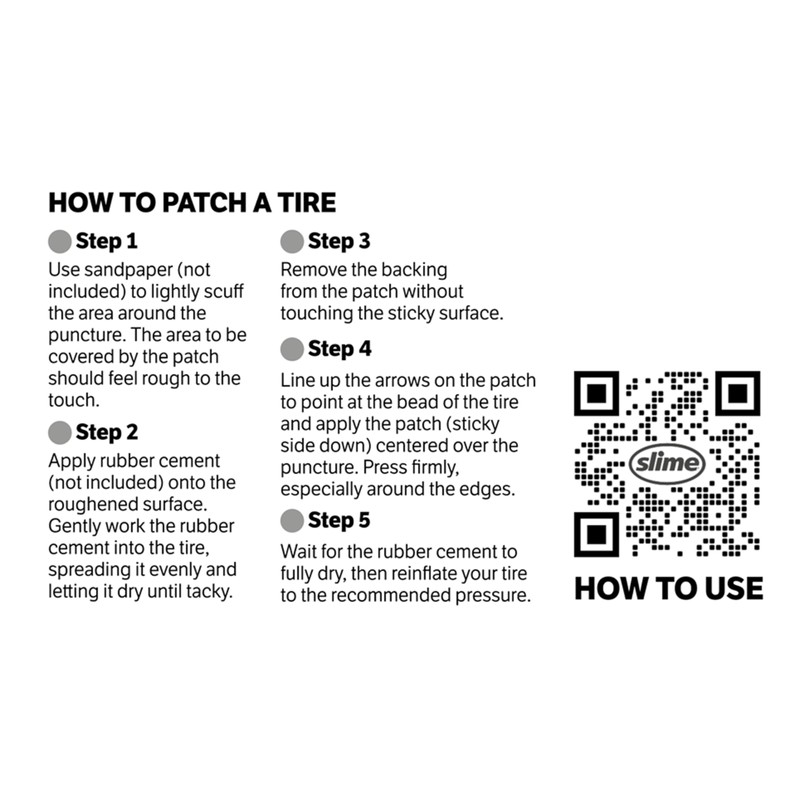 Slime 1029-A Tire Puncture Patch, Heavy Duty, Bias Ply, 4"
