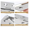 Pack of 12 Hinges Foldable, 44 mm × 32 mm