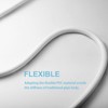 OFFO PVC Smooth Shower Pipe with Washer - 1.2m High