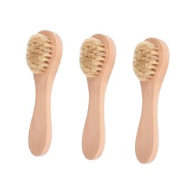 FOMIYES Soft Bristle Facial Cleansing Brush 3pcs Travel Size for Gentle Exfoliation Random Style