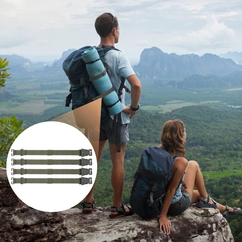GisWell Backpack Accessories Molle Accessories Tactical System, Adjustable Backpack Straps