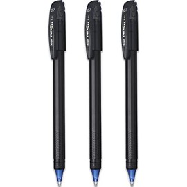 Pentel Energel Rollerball Pen - BL417R - ECO 96% Recycled - Blue Ink - Pack of 3