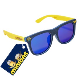Arkaid Minions Sunglasses for Kids | Denim Blue Shades for Boys or Girls | UV 400 | One Size Fits Most Kids