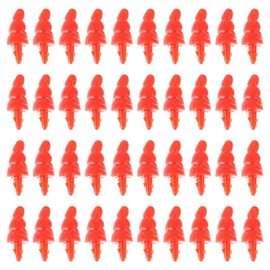 NUOBESTY 100pcs Pla- stic Santa Claus Snowman Nose Christmas Toy Doll Safety Noses Mini DIY Ornament for Christmas Decoration Craft Making ( 9X16MM )