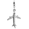 Nenalina 713053-000 Aeroplane Carabiner Charm Pendant for Charm Bracelet 925
