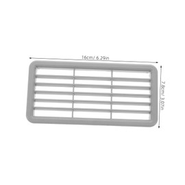 ULTECHNOVO Louvered Vent Cover for Car Air Conditioning Grille Enhanced Air Circulation for Rvs and Vehicles Grey Wide