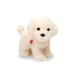 Teddy Hermann 91960 Dog Maltese Puppy Standing 23 cm Cuddly Toy Plush Toy with Recycled Filling