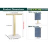 BathAce Hand Towel Holder, T-Shape Hand Towel Stand for Bathroom,