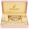 Gift Set Women's Watch - Parure de Bijoux- Necklace-Ring- Earrings