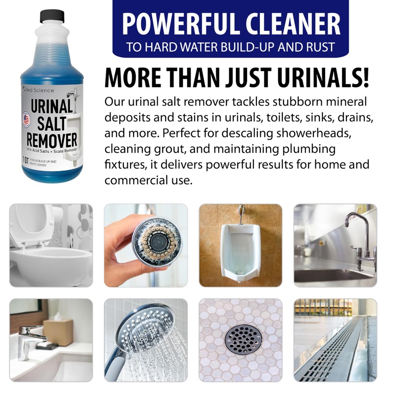Allied Science Urinal Salt, Calcium and Mineral Scale Remover -