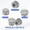 PATIKIL 8mm/5/16 Plastic Hole Plugs, 40 Pcs Flush Type Round