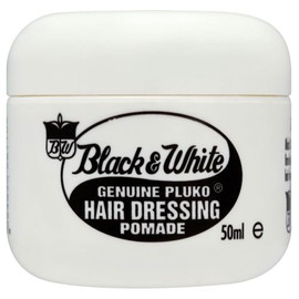 Black and White Genuine Pluko Hair Dressing Pomade (50ml) - Pack of 2