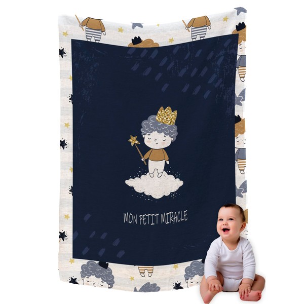 Zinello Design – Extra Soft Microfibre Fleece Baby Blanket 120