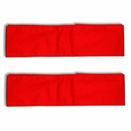 SET of 2 Japanese Marital Arts Hachimaki Headband Red AKA Kohaku Made in Japan