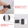 HUAYY Square Hook & Loop Strips with Self Adhesive(Black 24