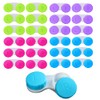 KISEER 24 Pack Colorful Contact Lens Case Box Holder Container