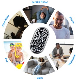 OBEST Fidget Slider Toys, Fidget Slider Toy Owl, Fidget Toys Metal, EDC Metal Slider Toy, Sensory Toy for Autism and ADHD, Adult Owl Fidget Slider