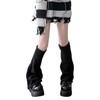Coollooda Loose Socks, Black, Leg Warmers, For Cold Protection, Leg