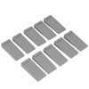 10pcs Door Stoppers Overlapping Grey Elastic Thick Noise Elimination TPR