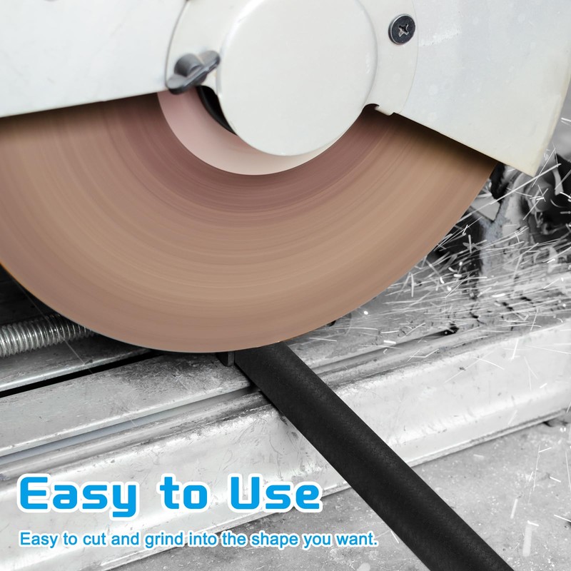 sourcing map ABS Plastic Rod Round Solid Bar 30 mm