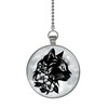 Gotham Decor Moon Flower Cat Glow in The Dark Ceiling