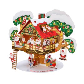 Sanrio Christmas Cards, Light & Melody Cards, Tree House Message Cards, Greeting Cards, JXPM31-4 440116