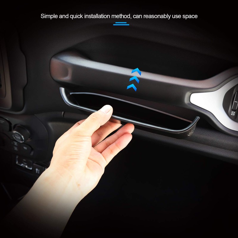 JeCar for Jeep Renegade Grab Handle Storage Tray Passenger Grab