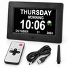 7-Inch Digital Calendar Clock for Seniors – Large Day &