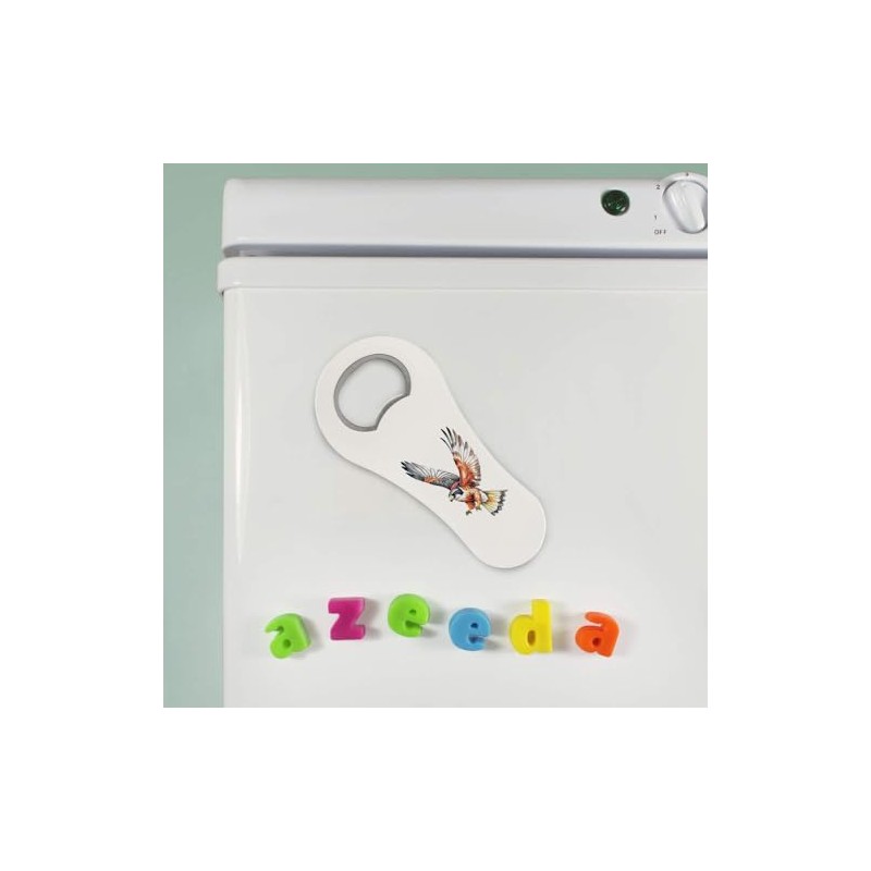 'Falcon Ready to Catch Its Prey' Bottle Opener Fridge Magnet