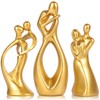 orenm Abstract Couple Statue Gold Home Decor Collectible Figurines Home
