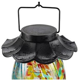 Solar Hummingbird Feeder Solar Lamp (Only Includes The top, Does not Include The Glass Bottle or Base)