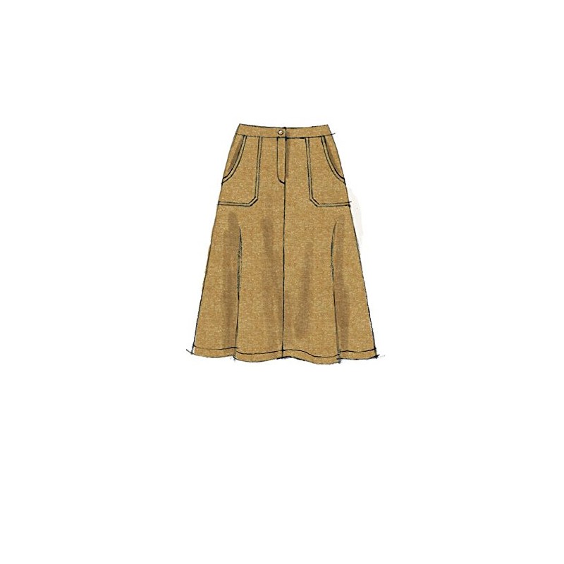 McCall's Patterns 7475 A5,Misses Skirts,Shorts and Culottes,Sizes 6-14, Tissue Multi-Colour,