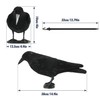 Volein Crow Decoy for Attracting Crows, 2-Pack Plastic Fake Crows