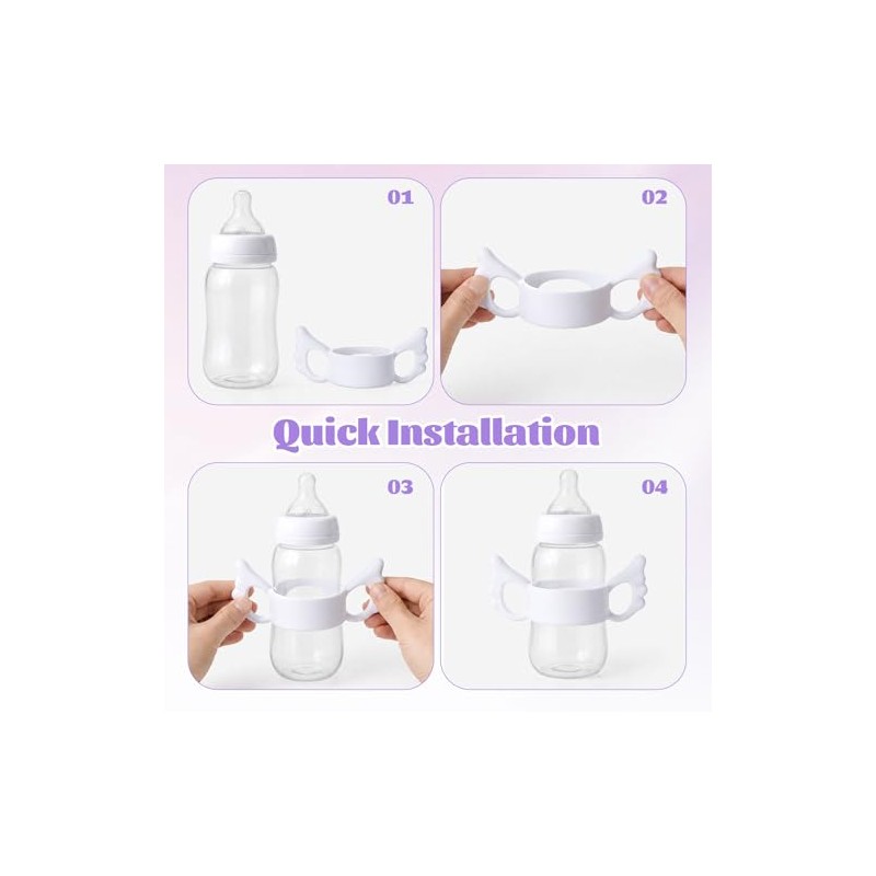 3 Pcs Baby Bottle Handles for Boon Nursh - Silicone