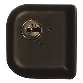 Nomuratec N-1073 Comfort Anti-Theft Auxiliary Lock Guard Dimple Key Type for Outside and Inside Openings <Screw Type> Black