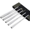 SUPJOYES 5 Pairs Stainless Steel Chopsticks, Reusable Chopsticks, Dishwasher Safe