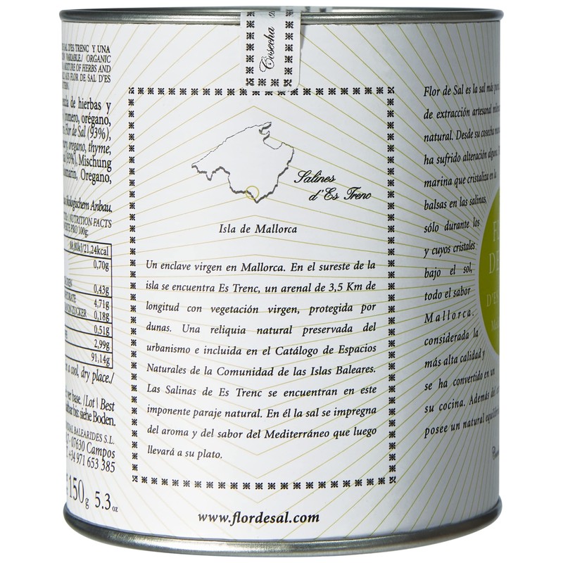 Gusto Mundial Flor de Sal d'Es Trenc Mediterranea Salt 150g