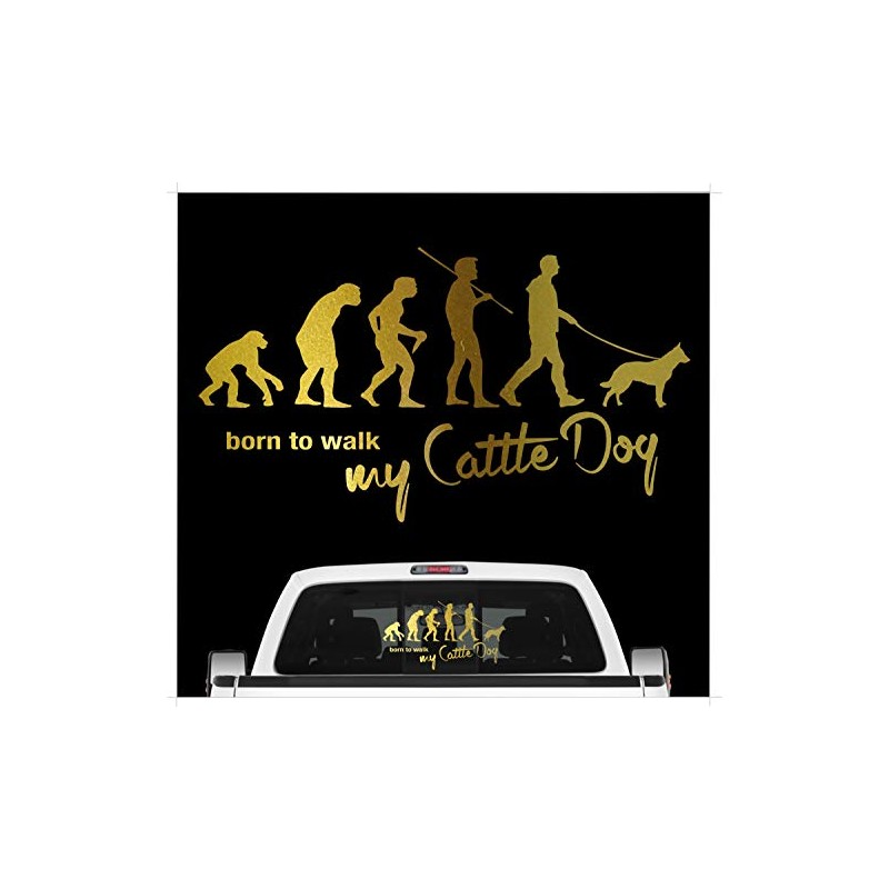 siviwonder Australian Cattle Dog ACD Evolution Car Sticker Film Metallic