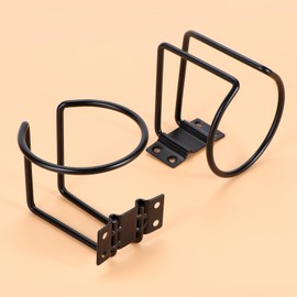 Marinebaby 2 pcs Boat Cup Holder,Stainless Steel Universal Drink Holders,Suitable for Boat,Truck,RV,Tractor,Outdoor Wooden Swing. (Black)