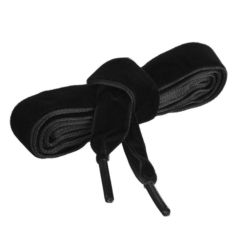 [Allegra K] Velvet Shoelaces, Ribbon Shoelaces, Flat Laces, Wide Laces,
