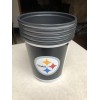 Summit Plastic 5 Pittsburgh Steelers Janorpot Plant Pots 2.5 Quart