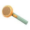 Pet Pumpkin Brush Self Cleaning Slicker Brush One-touch Cleaning Button