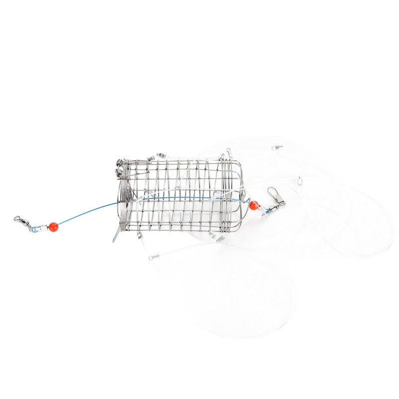 Crab Snares with 8 Loops Reusable Cylindrical Stainless Steel Wire